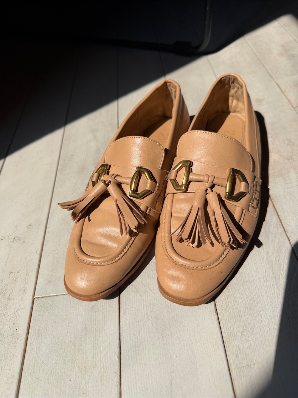 Tan Zara Loafers
